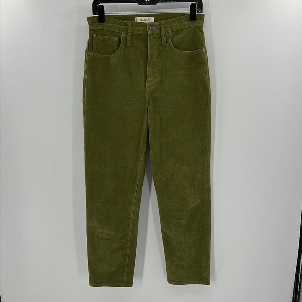 Madewell Women's Classic Straight Jean - Green Corduroy - 27